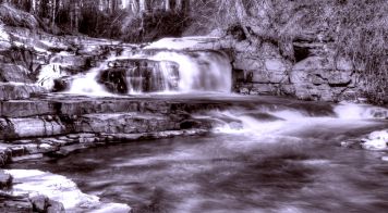 B&W Marysville Falls